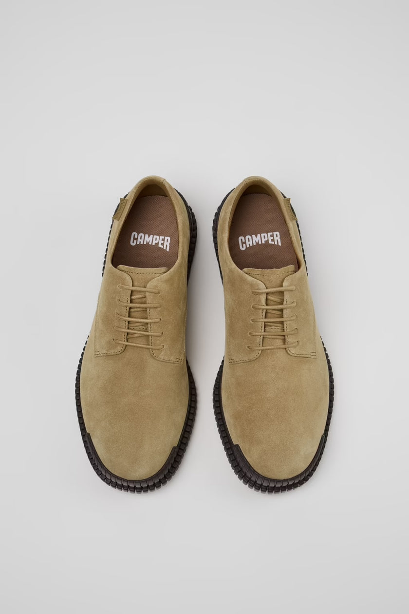 Camper Pix Lace Ups Oat/ Choc Sole