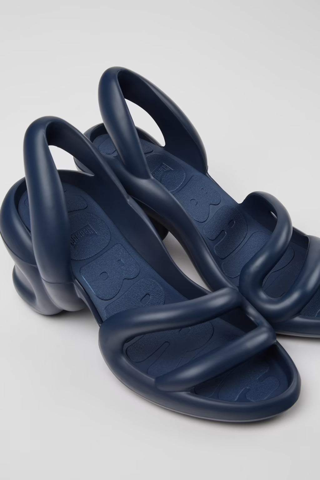 Camper Womens Kobarah Heel Sandals Navy
