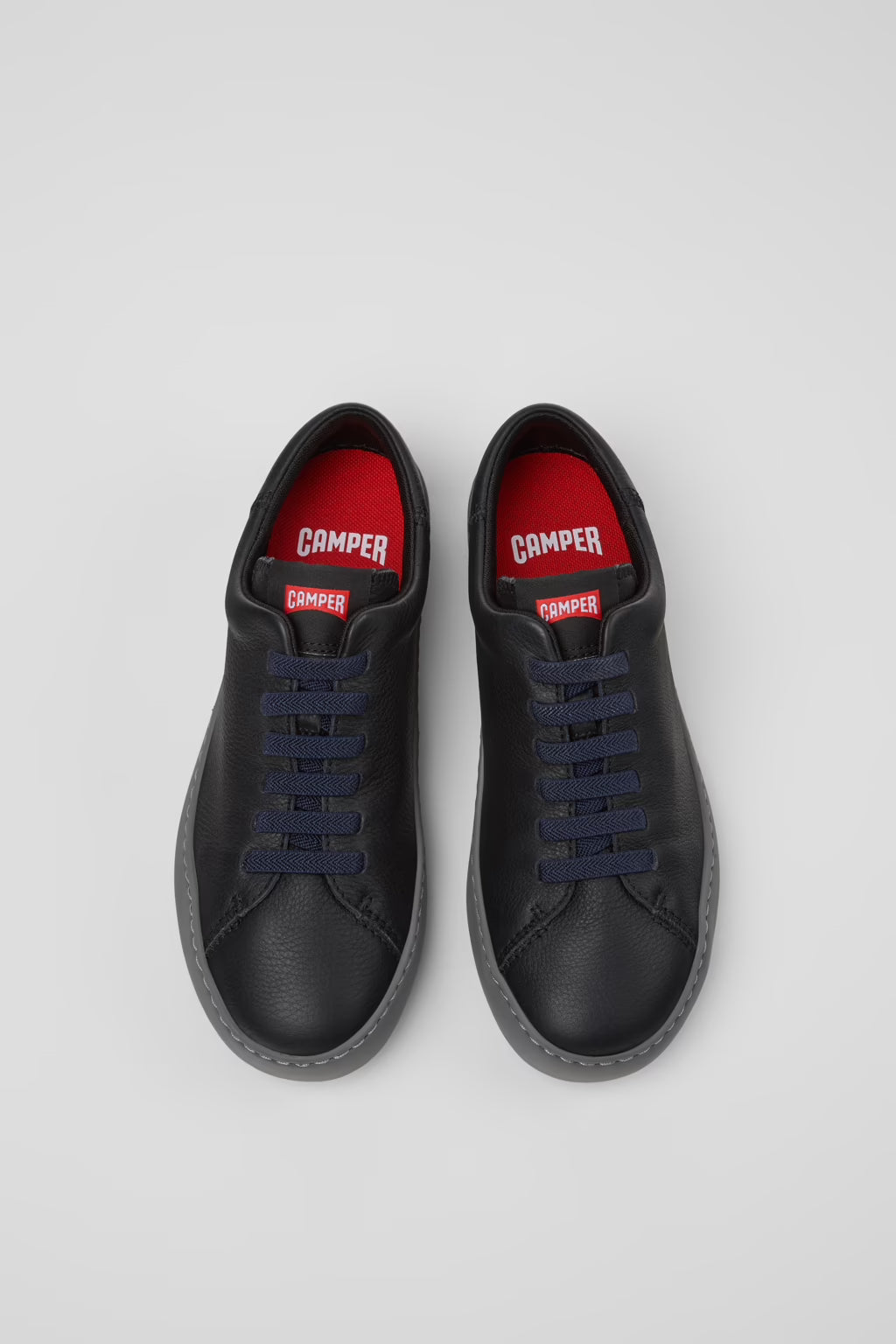 Camper Womens Peu Touring Sneakers Black Leather
