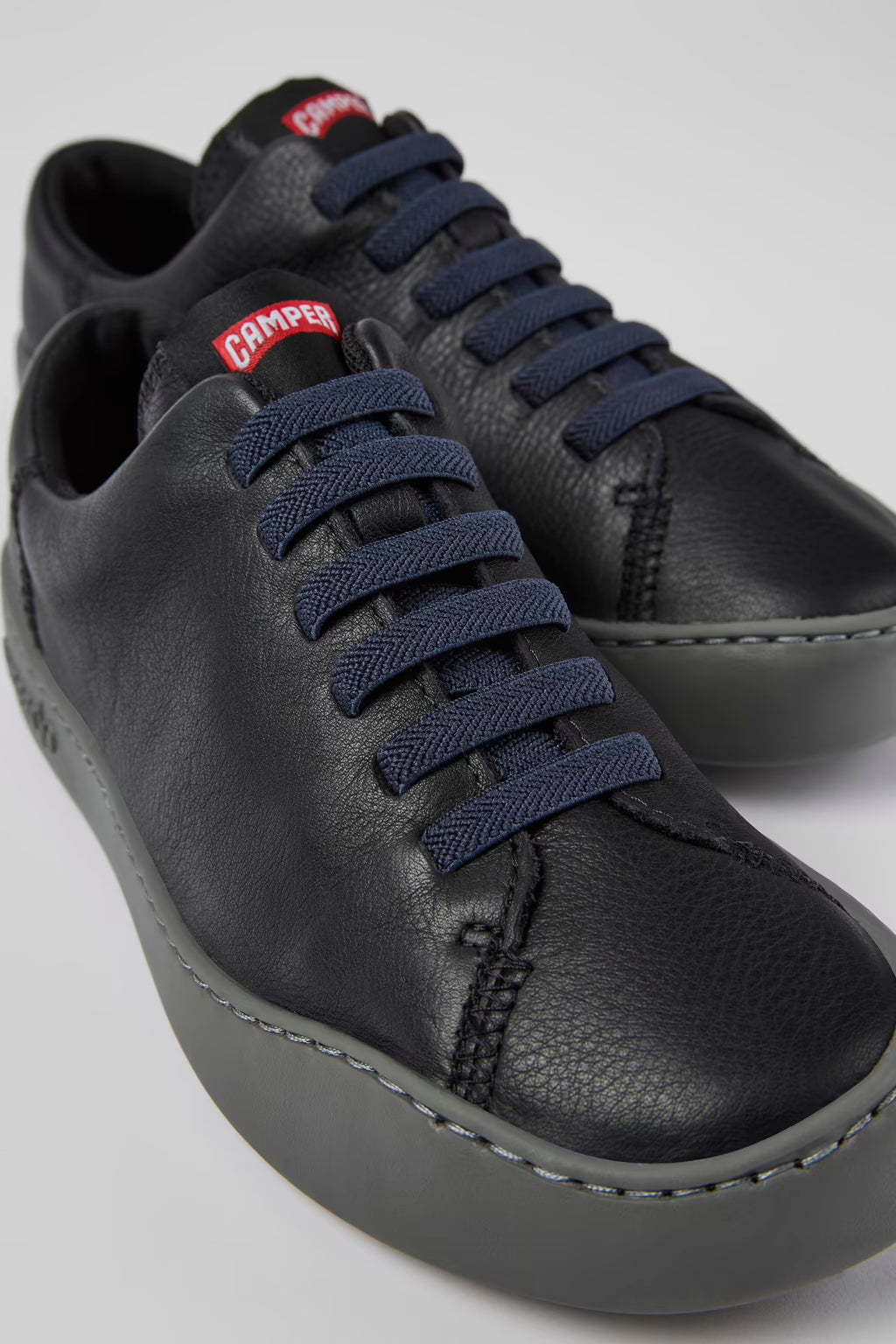 Camper Womens Peu Touring Sneakers Black Leather