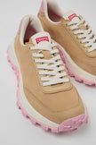 Camper Womens Drift Trail Vibram Sneakers Camel/Pink