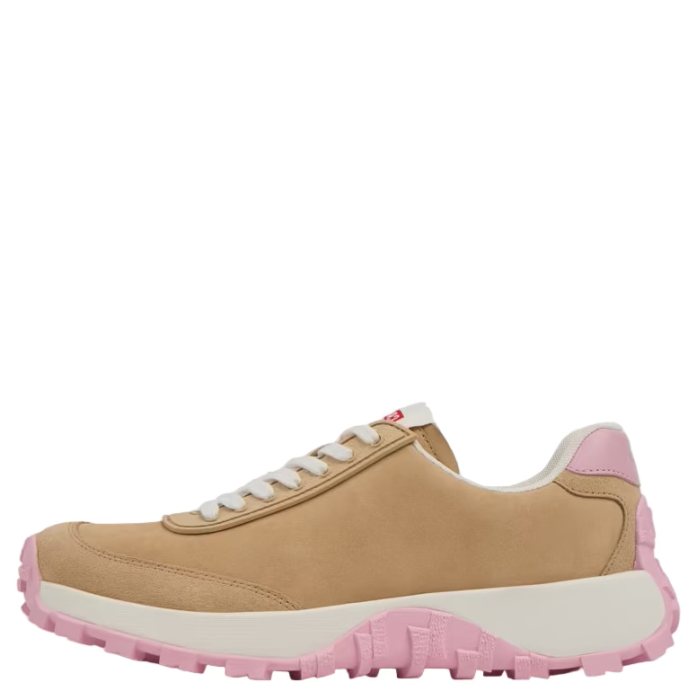 Camper Womens Drift Trail Vibram Sneakers Camel/Pink