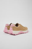 Camper Womens Drift Trail Vibram Sneakers Camel/Pink