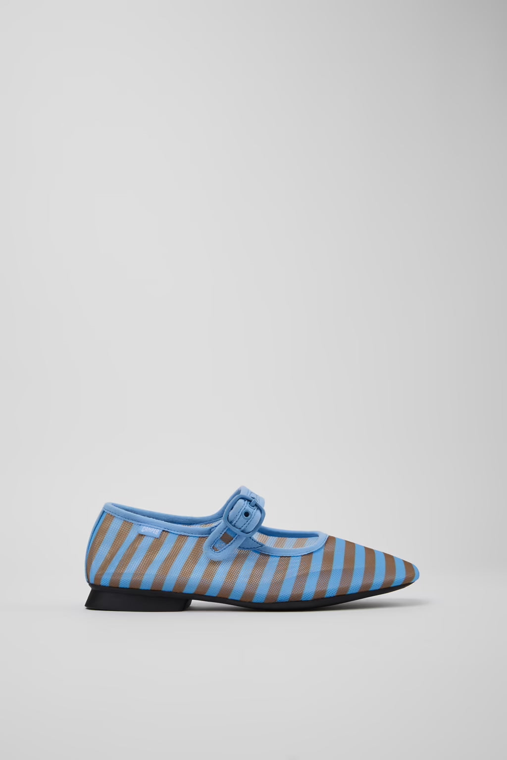 Camper Casi Myra Mesh Ballet Flats Blue/ Brown