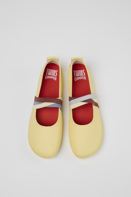Camper Twins Ballet Flats Yellow