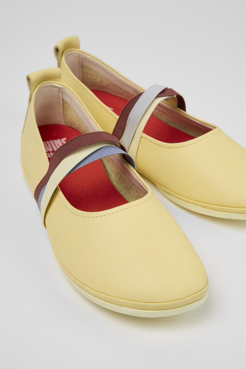 Camper Twins Ballet Flats Yellow