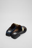 Camper Twins Moccasins Black/ Choc/ Blue/ Yellow
