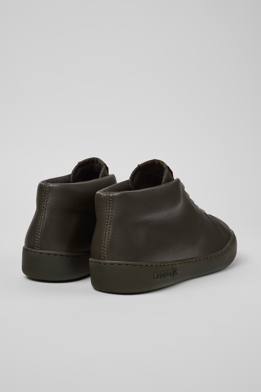 Camper Peu Touring Green Leather Mens Sneaker Boot