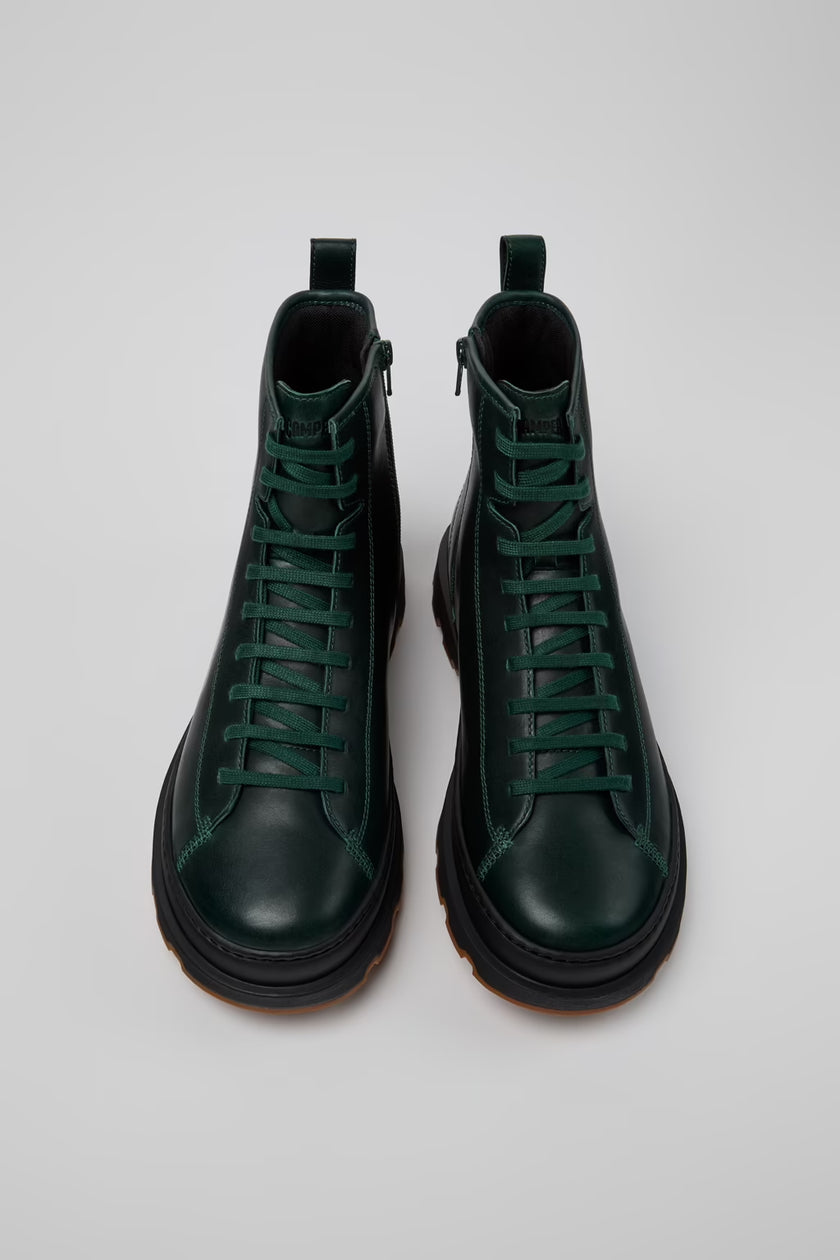 Camper Brutus+ Green Leather Mens Boots