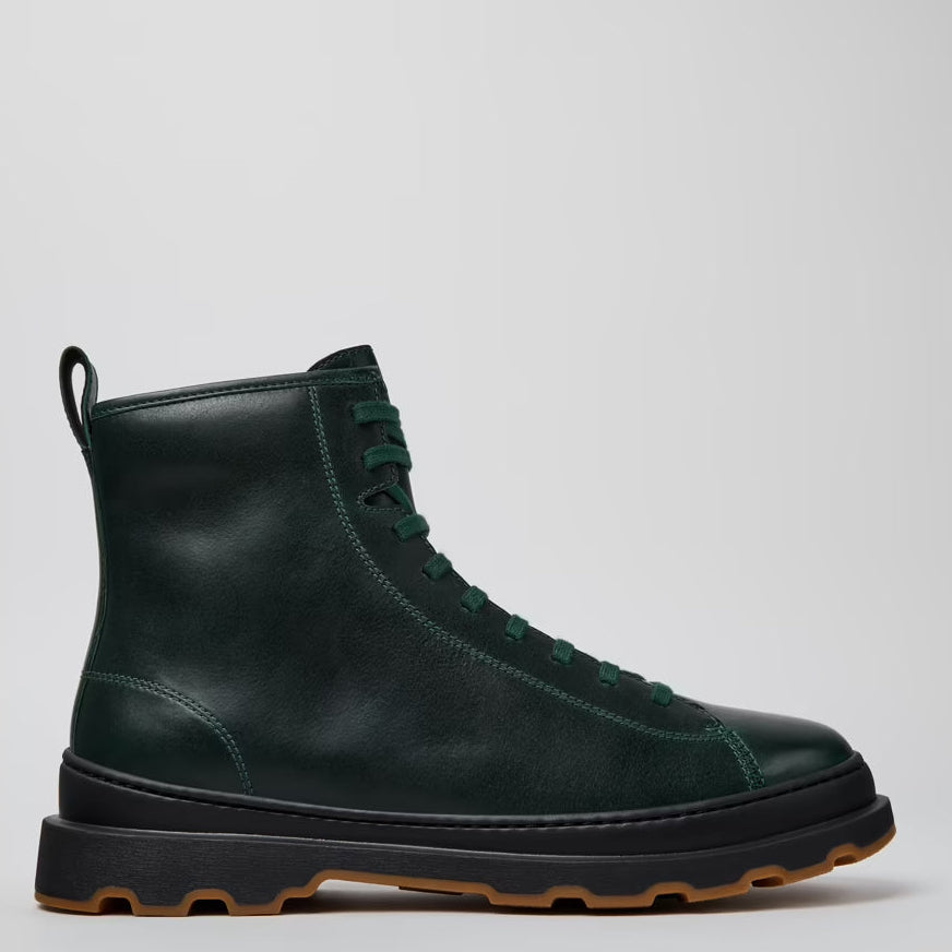 Camper Brutus+ Green Leather Mens Boots