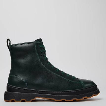 Camper Brutus+ Green Leather Mens Boots