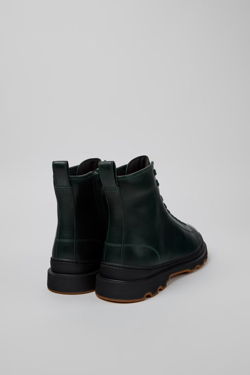 Camper Brutus+ Green Leather Mens Boots