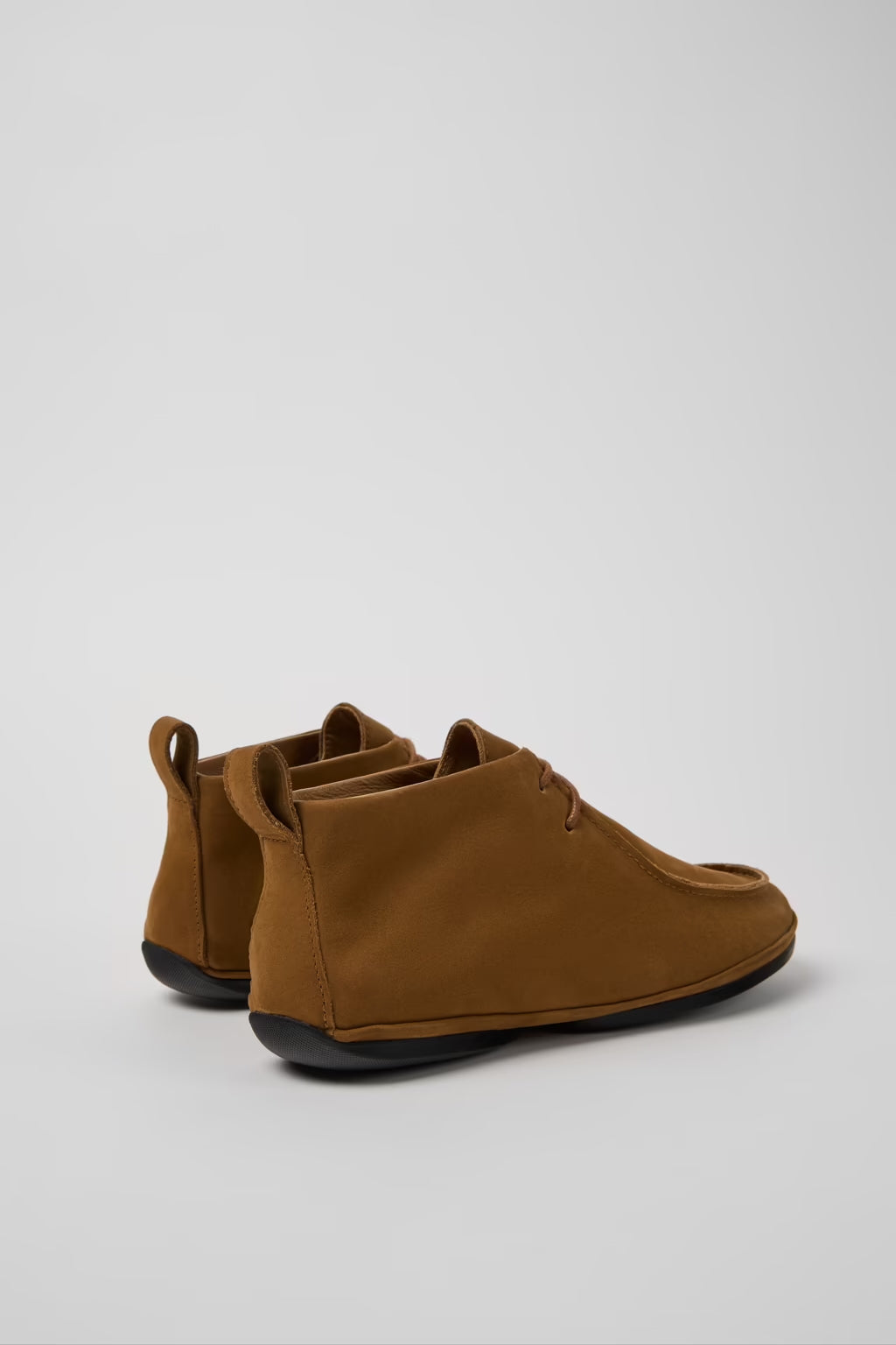 Camper Right Nina Brown Nubuck Womens Ankle Boot