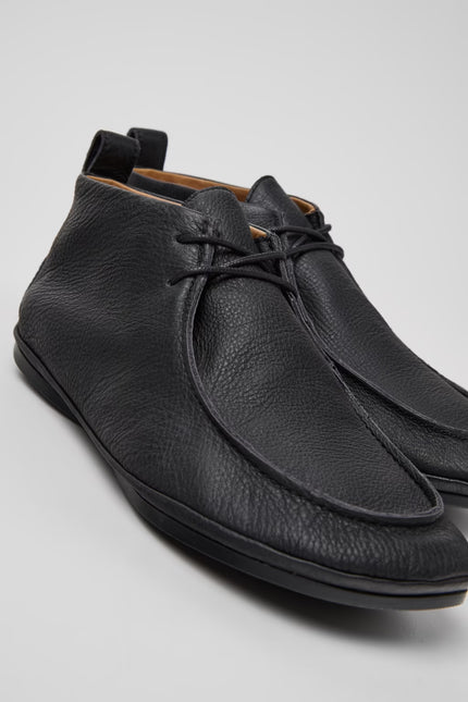 Camper Right Nina Black Leather Womens Ankle Boot
