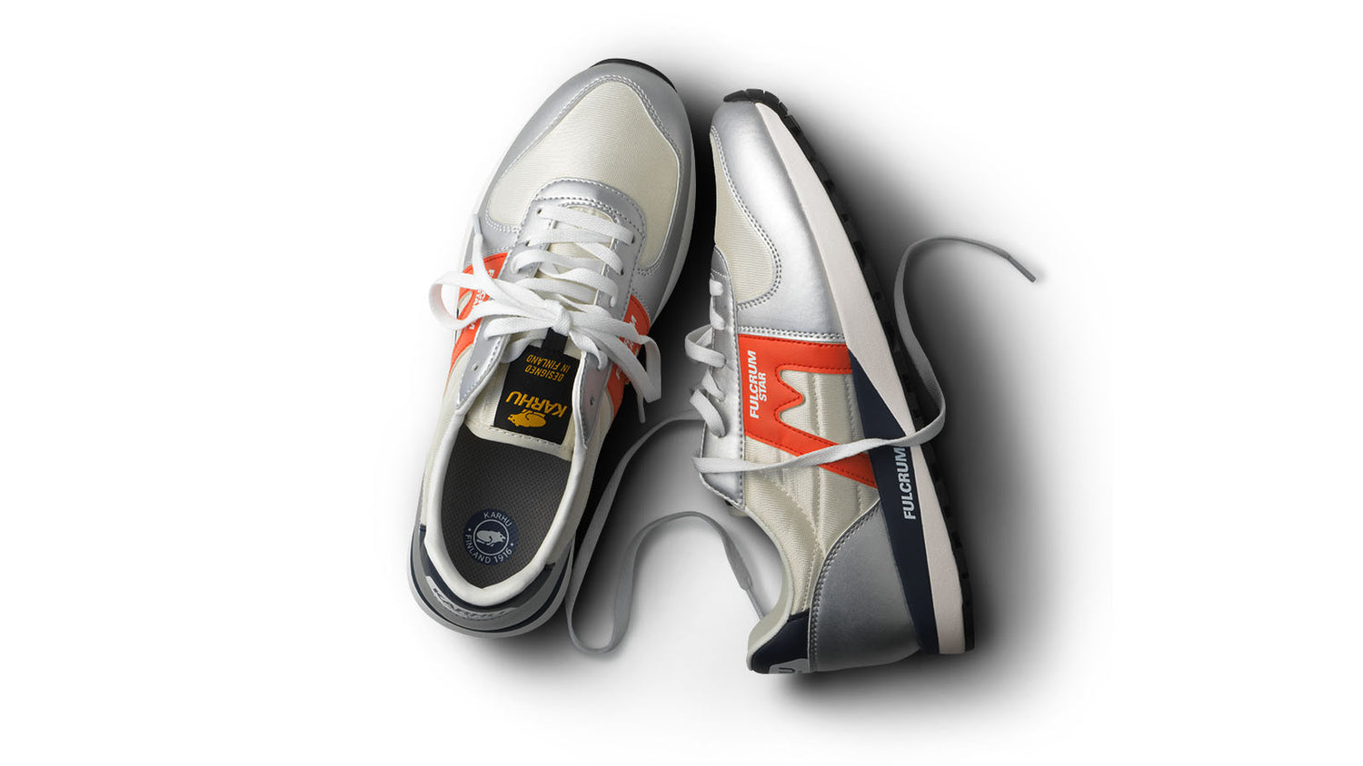 Karhu Fulcrum Star Silver / Spicy Orange Mens Sneaker