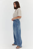 ALEXANDRA Alessia Wide Leg Jeans Mid Blue Denim