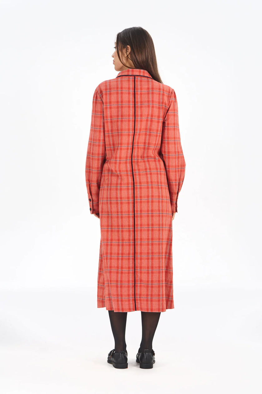 Komodo Serina Dress Red Check
