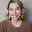 DENZ Keen As Earrings Mustard & Red