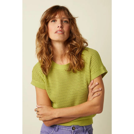 King Louie Boatneck Top Soleil Spring Yellow