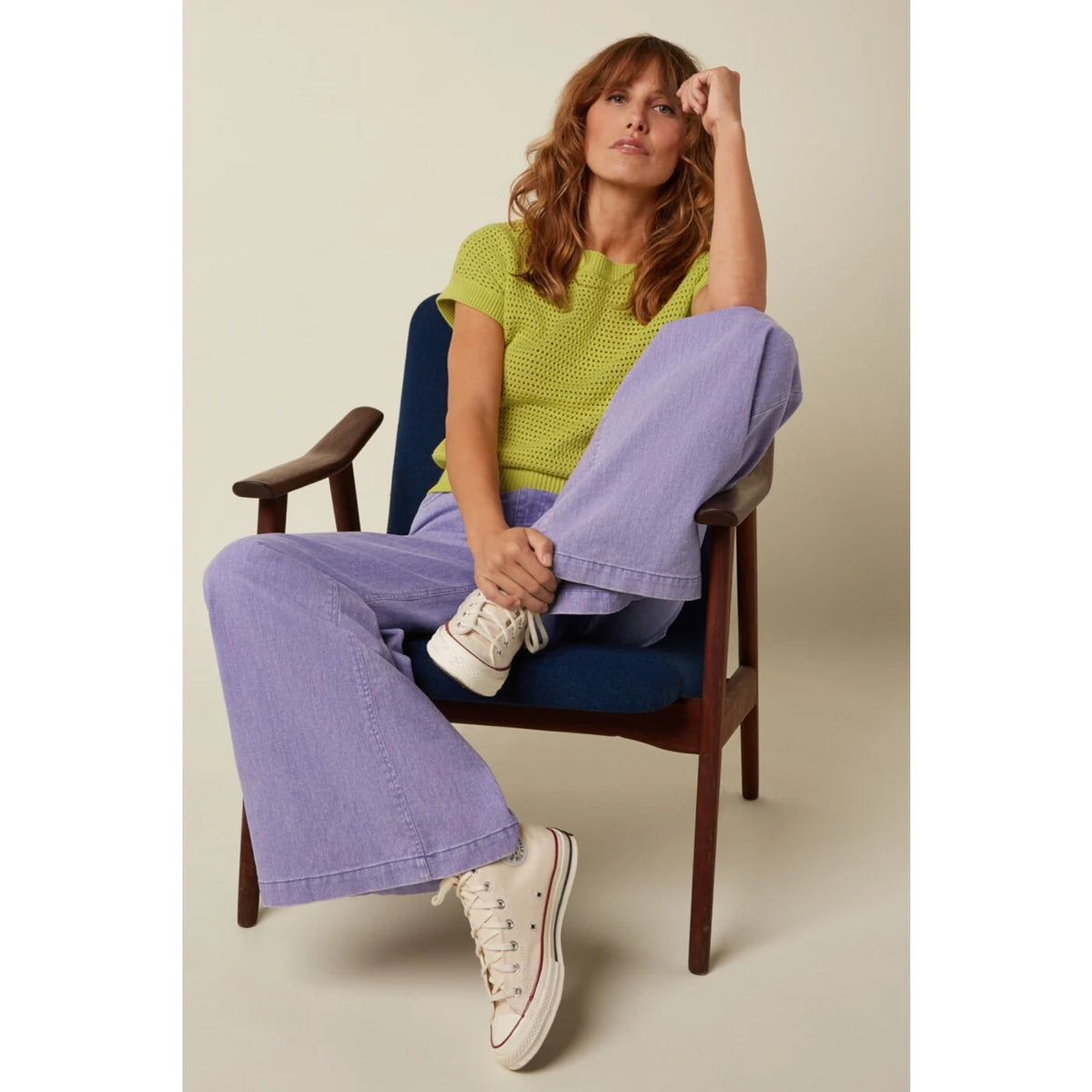 King Louie Boatneck Top Soleil Spring Yellow