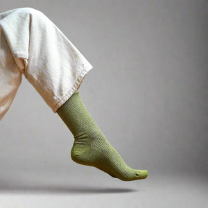 KLUE Glitter Lurex Socks Olive Green