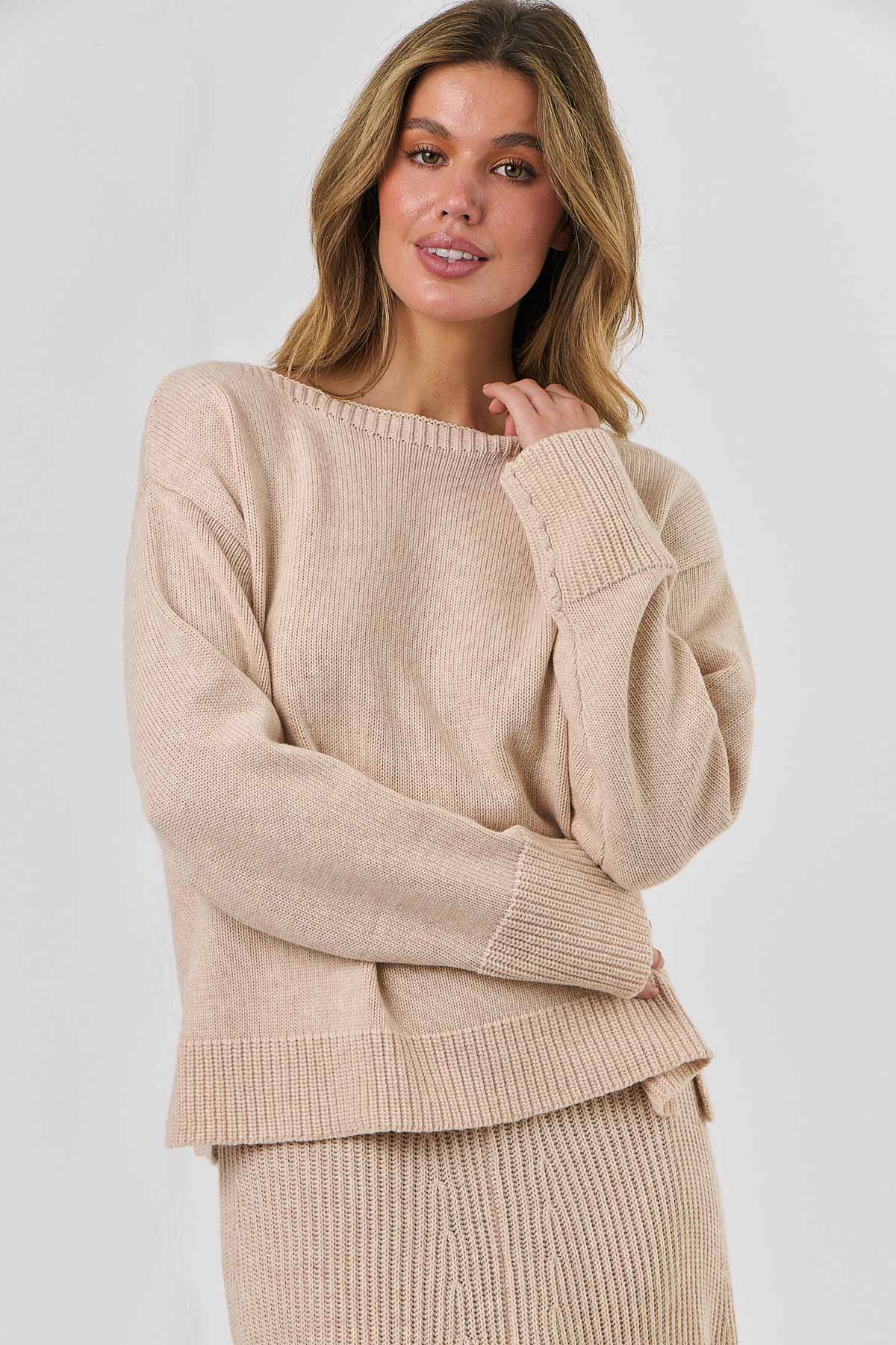 Olive et Julie W008 Knit Jumper Flush Pink