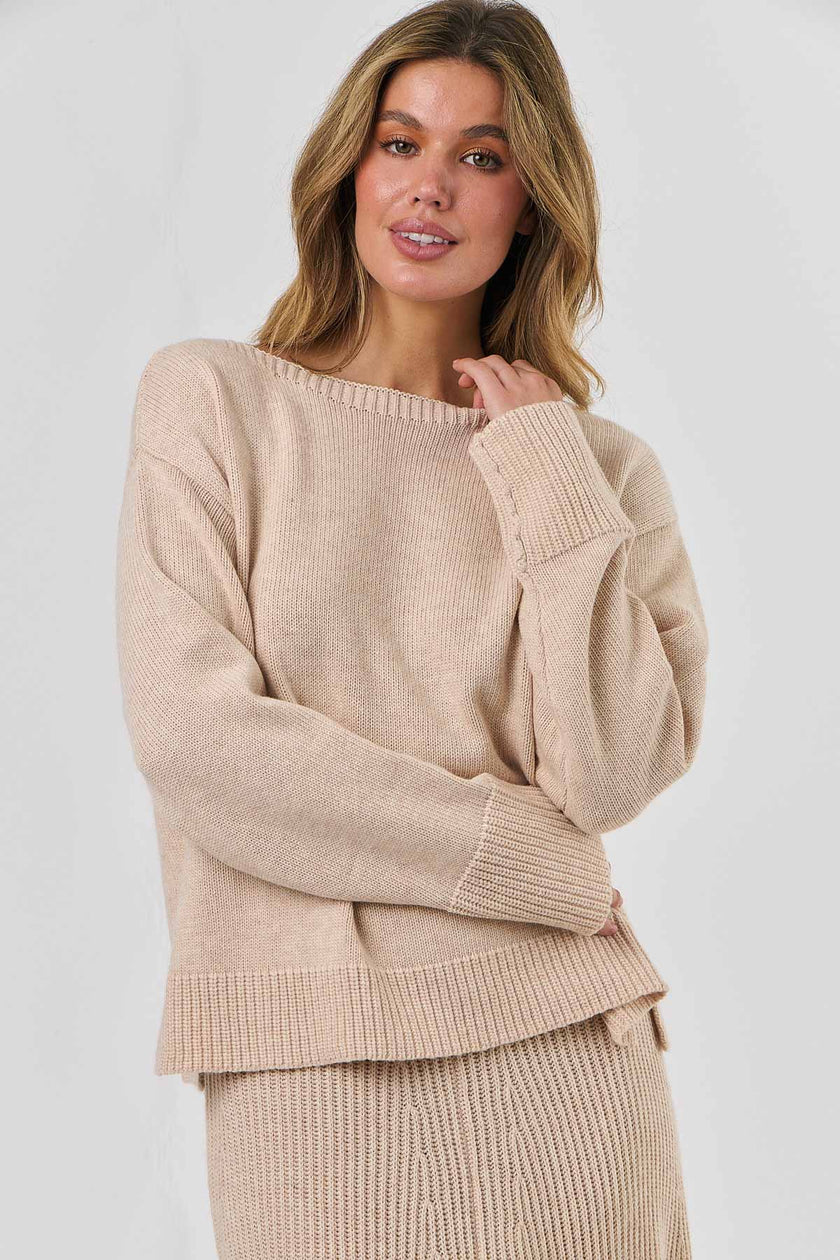 Olive et Julie W008 Knit Jumper Flush Pink