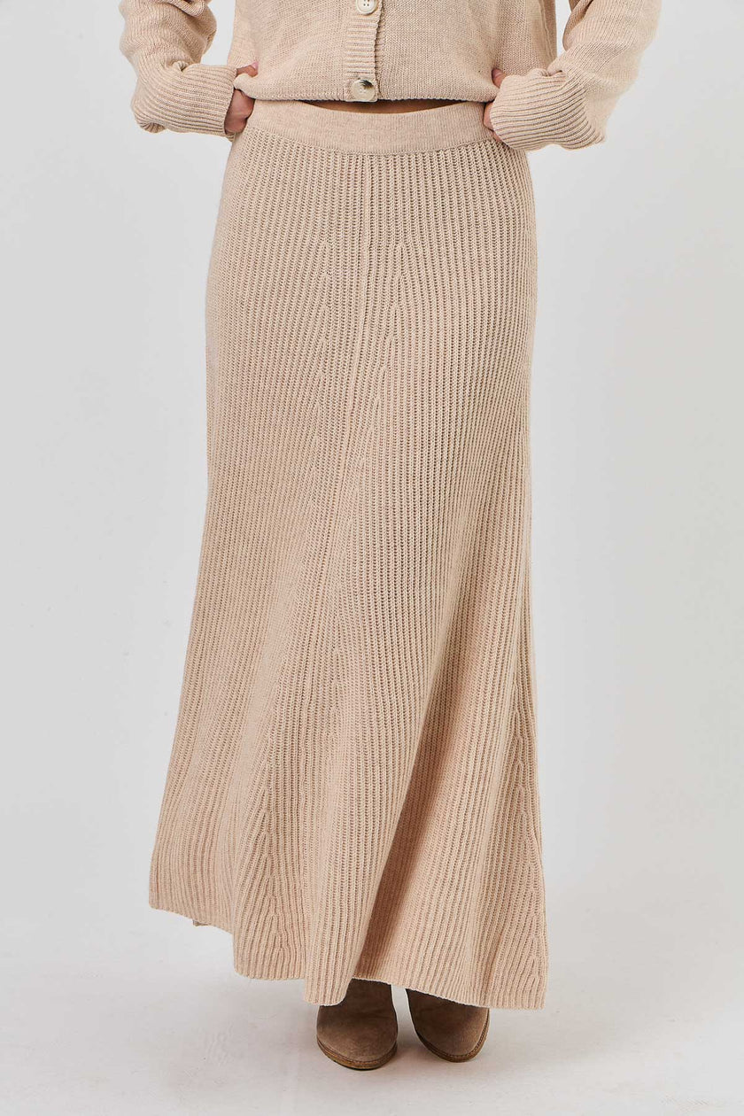 Olive et Julie W010 Knit Skirt Flush Pink