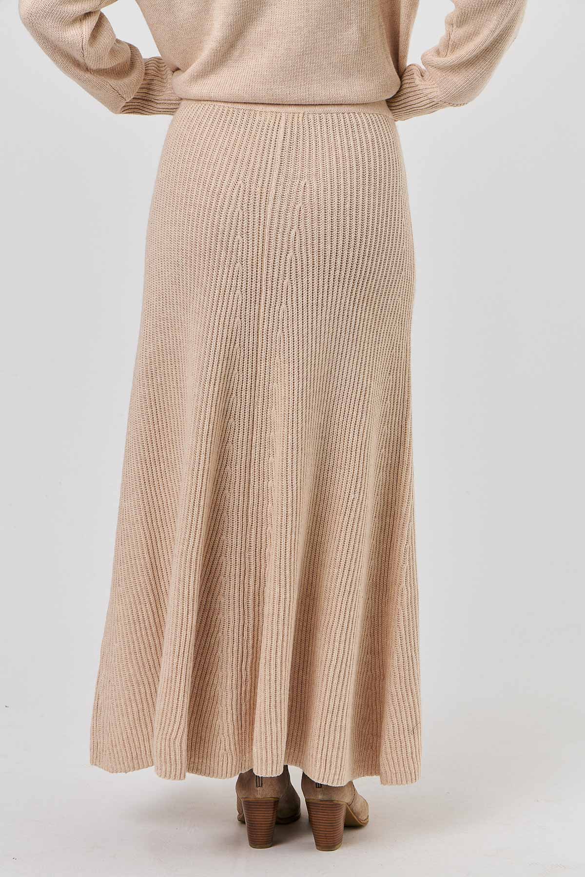 Olive et Julie W010 Knit Skirt Flush Pink