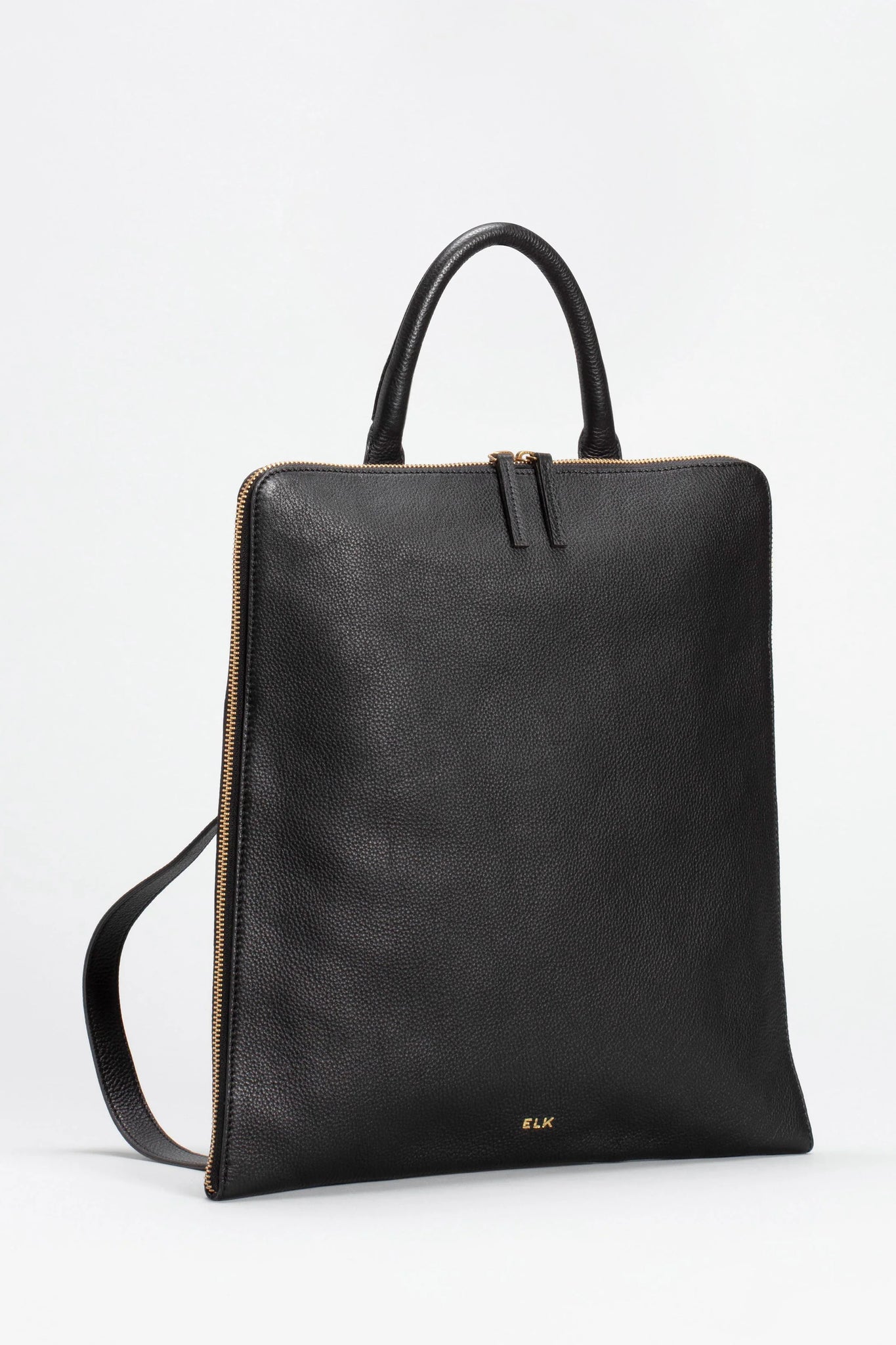 Elk Sindal Backpack Black Leather Miss Gladys Sym Choon