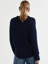 Load image into Gallery viewer, LD &amp; Co Cotton Mock Turtle Navy
