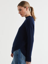 Load image into Gallery viewer, LD &amp; Co Cotton Mock Turtle Navy
