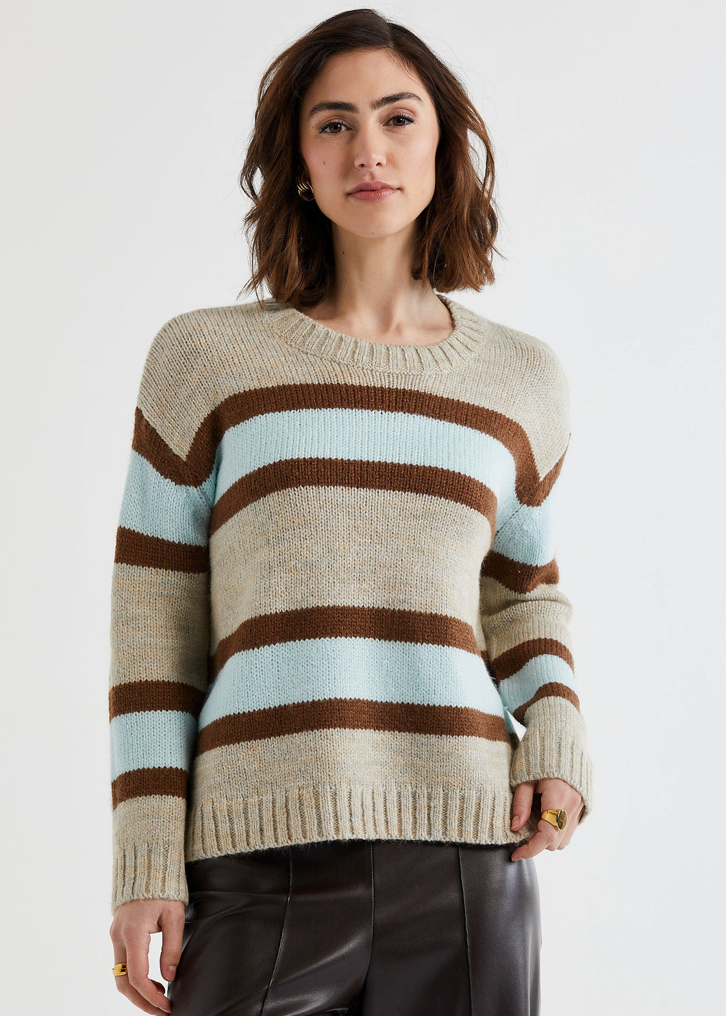 LD & Co Lofty Stripe Jumper Oat