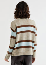 Load image into Gallery viewer, LD &amp; Co Lofty Stripe Jumper Oat
