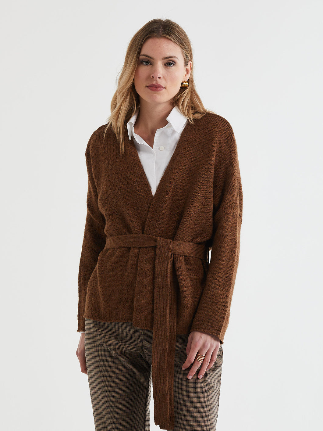 LD & Co Lofty Cardi Coffee