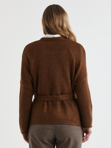 LD & Co Lofty Cardi Coffee