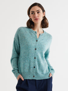 LD & Co Donegal Cardi Aqua