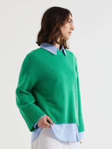 LD & Co Wide Sleeve Crew Parakeet