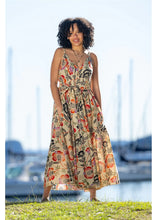 Load image into Gallery viewer, Cienna Lowanna V Dress Beige Floral
