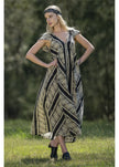 Cienna Hemi Cotton Dress Black