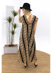 Cienna Hemi Cotton Dress Black