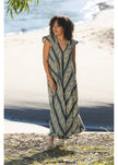 Cienna Hemi Cotton Dress Blue