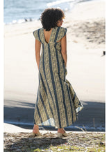 Load image into Gallery viewer, Cienna Hemi Cotton Dress Blue
