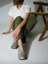 Load image into Gallery viewer, Yuko Imanishi Ruka Metallic Silver Leather
