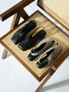 Yuko Imanishi Ruka Metallic Silver Leather