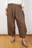 JJ Sisters LL104 Pleat Pant Choc