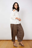 JJ Sisters LL104 Pleat Pant Choc