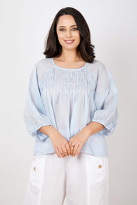 JJ Sisters LL38 Tucked Top Blue