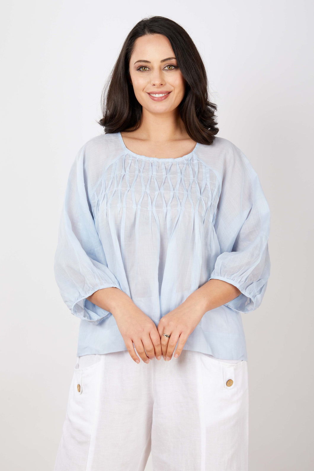 JJ Sisters LL38 Tucked Top Blue