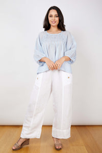 JJ Sisters LL38 Tucked Top Blue